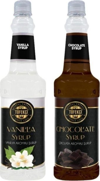 By Tüfekçi Çikolata-Vanilya Kahve Şurubu 2x750 ml