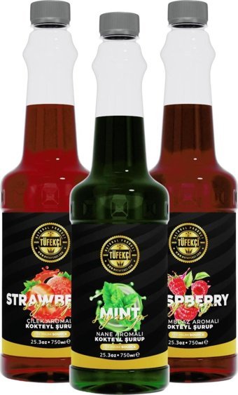 By Tüfekçi Çilek-Frambuaz-Nane Kahve Şurubu 3x750 ml