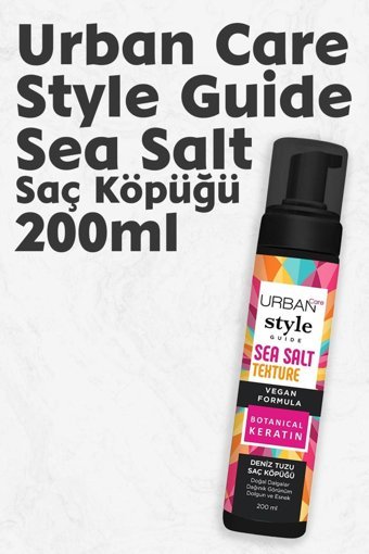Urban Care Sea Salt Dalgalı Saçlar İçin Şekillendirici Hacim Veren Saç Köpüğü 200 ml
