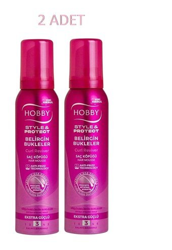 Hobby Style&Protect Dalgalı Saçlar İçin Şekillendirici Hacim Veren Saç Köpüğü 2x150 ml