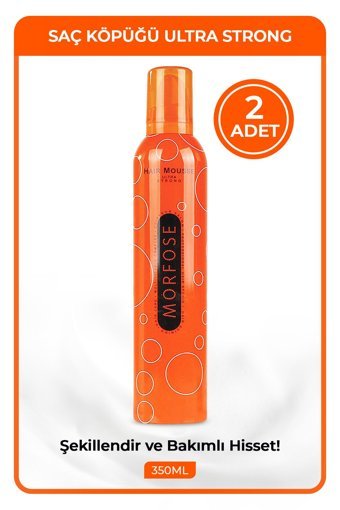 Morfose Ultra Strong Normal Saçlar İçin Şekillendirici Hacim Veren Saç Köpüğü 2x350 ml