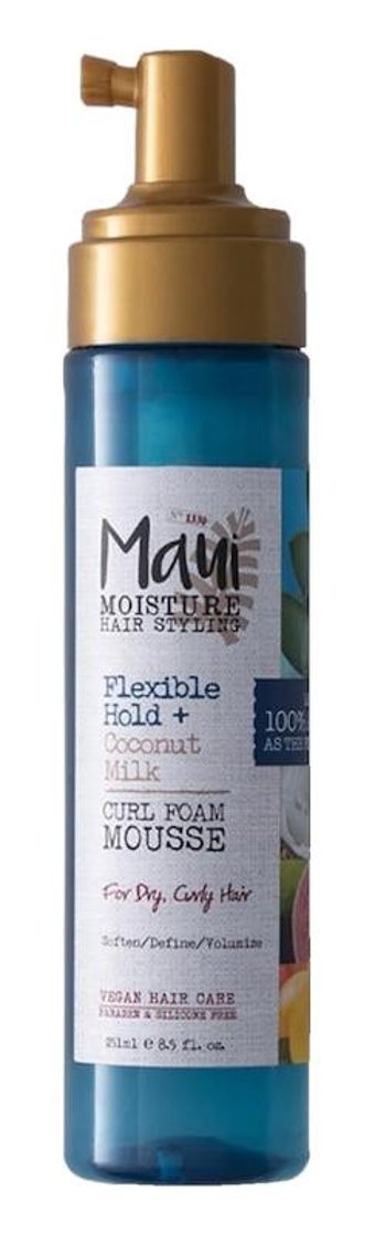 Maui Coconut Milk Dalgalı Saçlar İçin Şekillendirici Hacim Veren Saç Köpüğü 251 ml