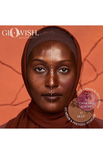 Huda Beauty GloWish Charming Cherry 04 Işıltılı Toz Allık