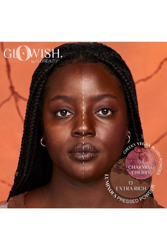 Huda Beauty GloWish Charming Cherry 04 Işıltılı Toz Allık
