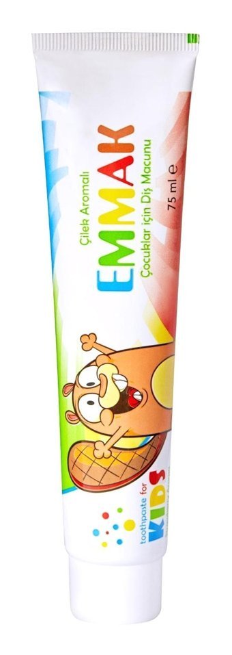 Emmak Çilek Organik Florürsüz 2-6 Yaş Çocuk Diş Macunu 75 ml