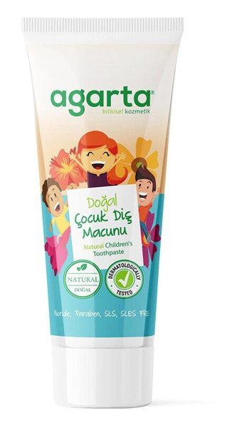 Agarta Çilekli Organik Florürlü Çocuk Diş Macunu 75 ml
