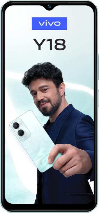 Vivo Y18 256 GB Hafıza 8 GB Ram 6.56 inç 50 MP Çift Hatlı IPS LCD Ekran Android Akıllı Cep Telefonu Mavi