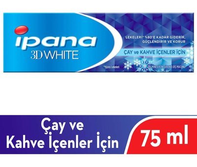 İpana 3 Boyutlu Beyazlık Naneli Florürlü Diş Macunu 75 ml