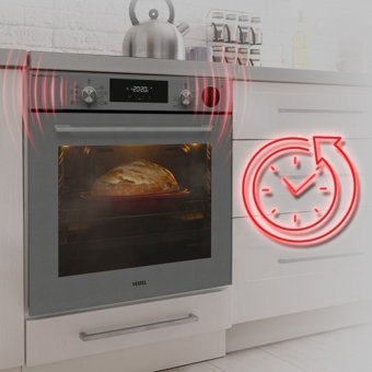Vestel AF-9786 G 73 lt Dijital Ankastre Fırın Gri