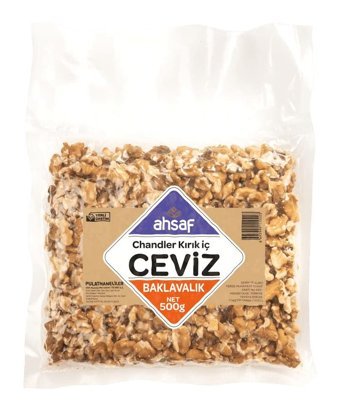 Ahsaf Baklavalık Organik Kırık Çiğ Ceviz İçi 500 gr
