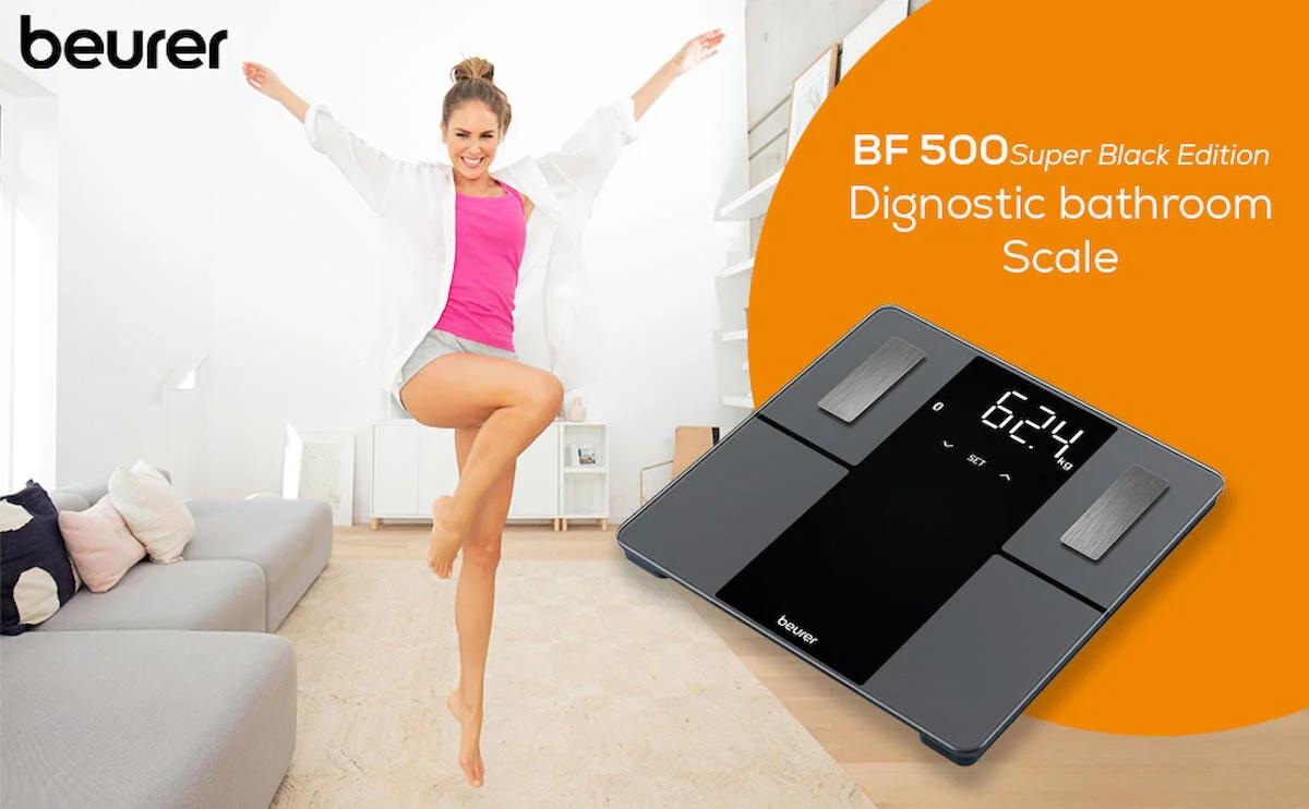 Beurer Bf 500 Yağ Ölçer Vücut Analizi Yapan Bluetoothlu Kas Ölçen Cam Dijital Akıllı Tartı