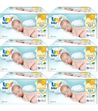 Uni Baby Hassas Antibakteriyel Yenidoğan 40 Yaprak 18'li Islak Mendil