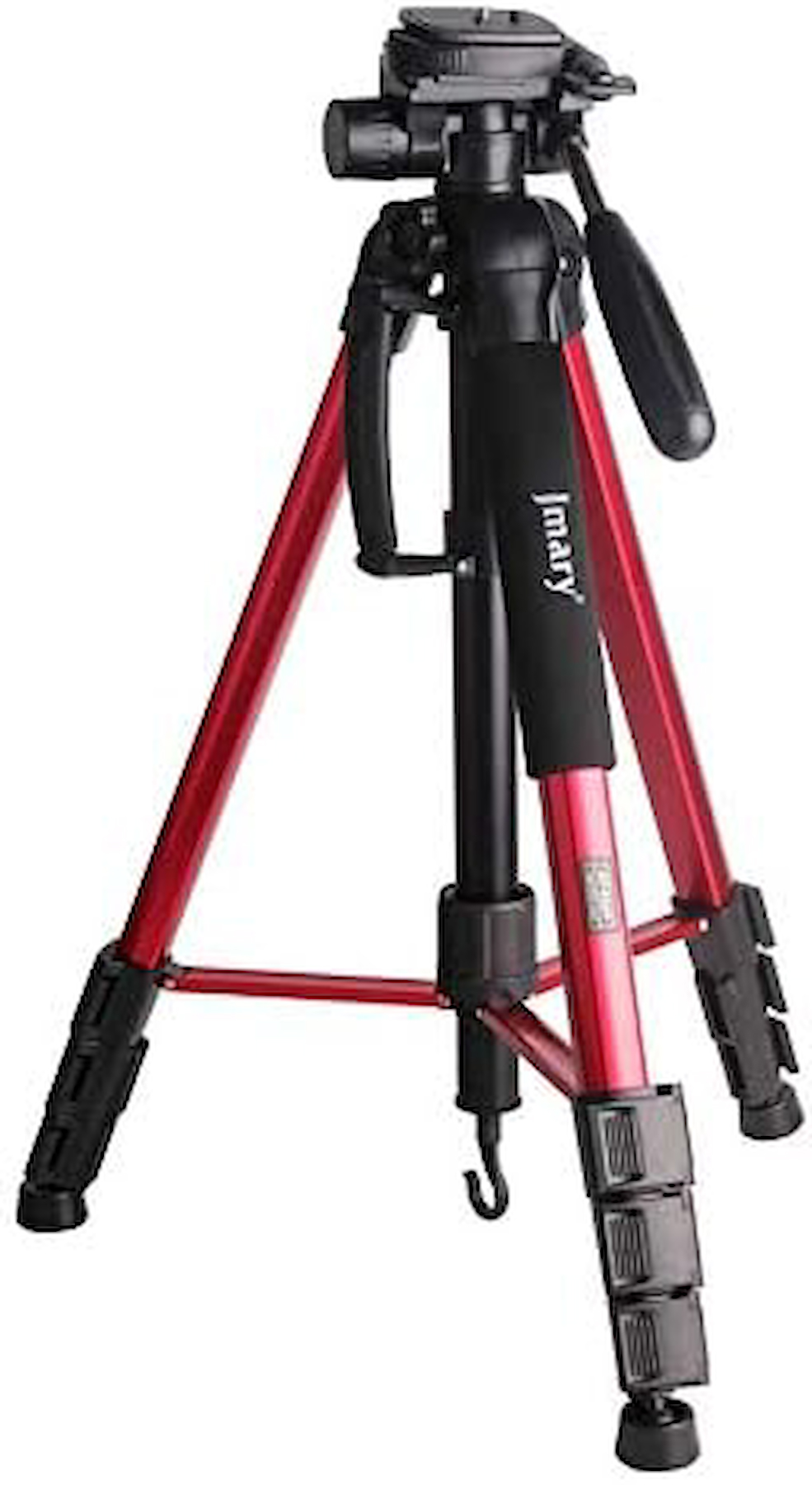 Senon Jmary KP2234 Profesyonel Kırmızı 3 Kademeli Video Head Tripod 47 cm
