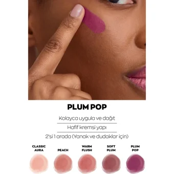 Avon Plum Pop Mat Krem Allık