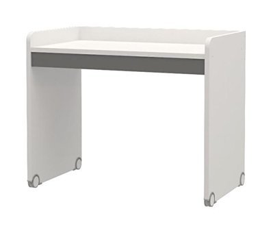 Almila Neo 86x60.8x106.2 cm Ahşap Gövdeli Ayaklı Beyaz-Gri Çalışma Masası