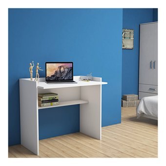 Bimossa Mehpare 80x58x90 cm Ahşap Gövdeli Ayaklı Beyaz Çalışma Masası