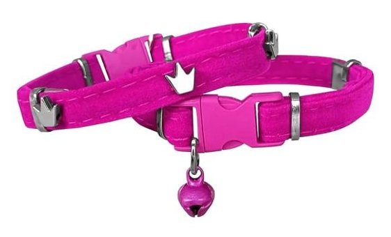 Markapet King 20-32 cm Zilli Pembe Ayarlanabilir Gezdirme Boyun Kedi Tasması