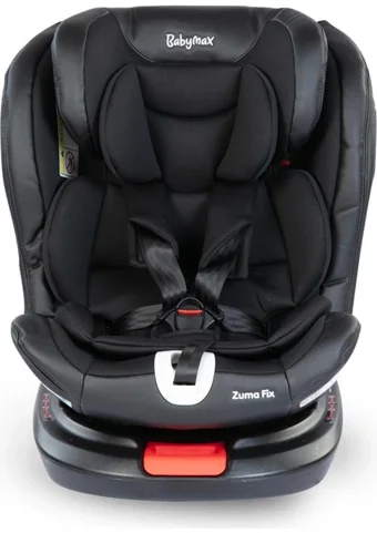 Kraft Babymax Zuma Fix Isofix 360 Derece Dönen 0-36 kg Yatabilen Çift Yönlü Oto Koltuğu Siyah