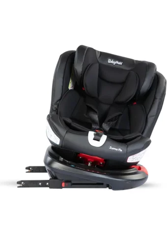 Kraft Babymax Zuma Fix Isofix 360 Derece Dönen 0-36 kg Yatabilen Çift Yönlü Oto Koltuğu Siyah