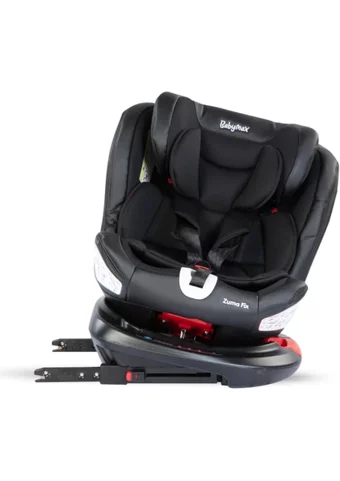 Kraft Babymax Zuma Fix Isofix 360 Derece Dönen 0-36 kg Yatabilen Çift Yönlü Oto Koltuğu Siyah