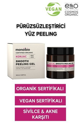 Monoibio Konjac Smooth Jel Yüz Peelingi 100 ml