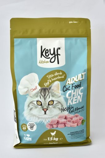 Keyf Tavuk Yetişkin Kuru Kedi Maması 1.5 kg
