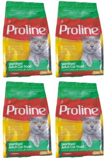 Pro Line Tavuk Kısırlaştırılmış Tahıllı Yetişkin Kuru Kedi Maması 4x1.2 kg