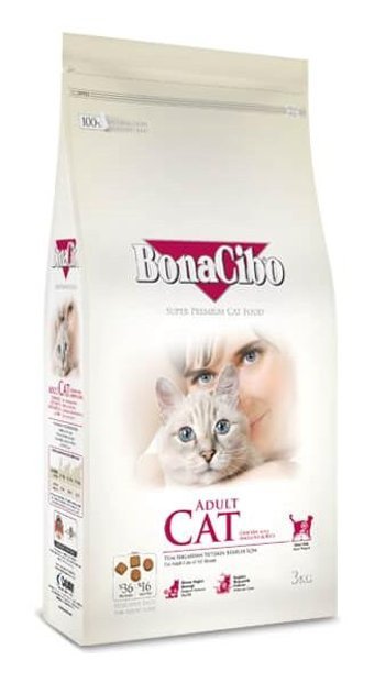 Bonacibo Tavuk Tahıllı Yetişkin Kuru Kedi Maması 2 kg