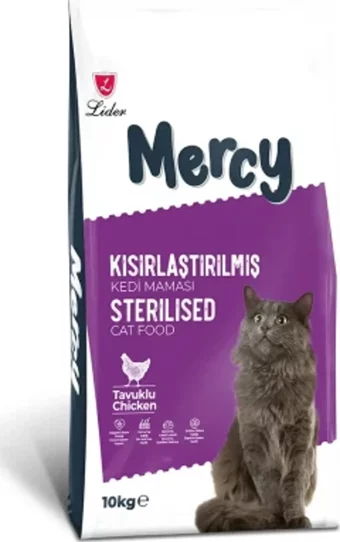 Mercy Tavuk Kısırlaştırılmış Yetişkin Kuru Kedi Maması 10 kg