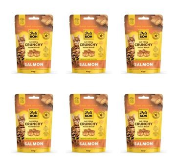Delibon Chrunchy Somonlu Kuru Kedi Maması 6x60 gr