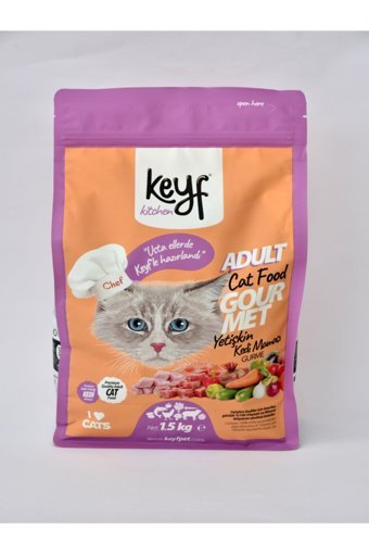 Keyf Karışık Yetişkin Kuru Kedi Maması 1.5 kg