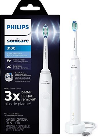 Philips Sonicare Işıklı Kapaklı Yumuşak Ortodontik Şarjlı Yetişkin Diş Fırçası Beyaz
