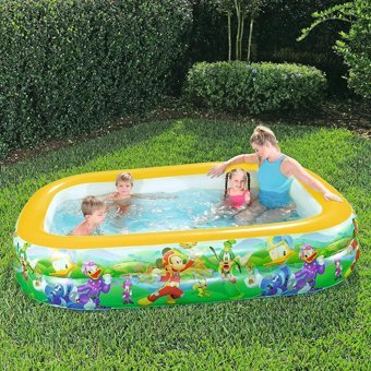 Bestway 262 x 175 cm Dikdörtgen Aile Boyu Şişme Havuz Çok Renkli