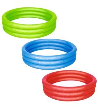 Bestway 122 x 25 cm Yuvarlak Şişme Havuz Çok Renkli