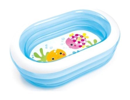Intex 163 x 107 cm Oval Şişme Havuz Çok Renkli
