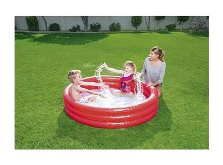 Bestway 152 x 152 cm Yuvarlak Şişme Havuz Kırmızı