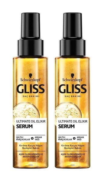Schwarzkopf Gliss Ultimate Oil Elixir Besleyici Saç Serumu 2x100 ml