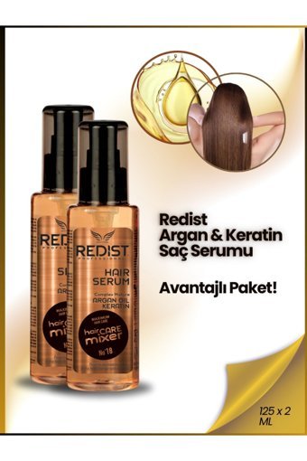 Redist Argan Yağlı Besleyici Keratin Saç Serumu 2x125 ml