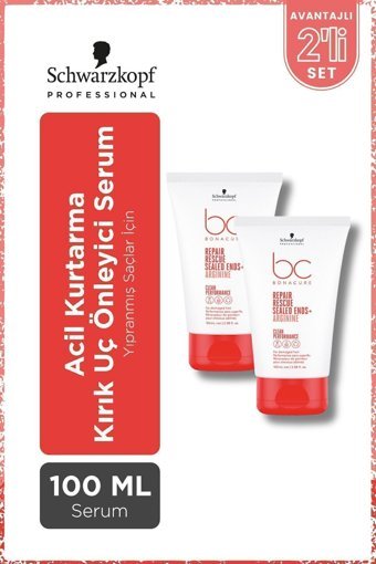 Schwarzkopf Bonacure Repair Rescue Sealed Ends Besleyici Saç Serumu 2x100 ml
