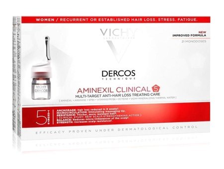 Vichy Dercos Aminexil Clinical 5 Dökülme Karşıtı Saç Serumu 21x6 ml