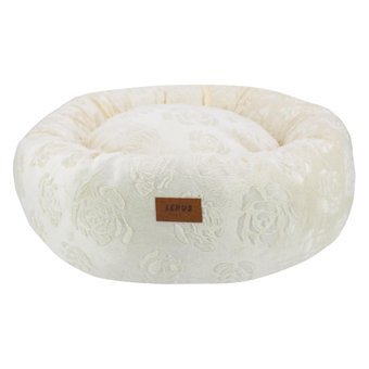 Lepus Luxe Donut İç Mekan Köpek Yatağı Krem