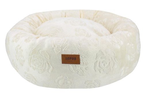Lepus Luxe Donut İç Mekan Köpek Yatağı Krem