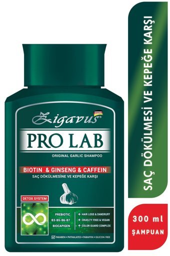 Zigavus Pro Lab Düz Saçlar İçin Parabensiz Kremsiz Şampuan Unisex Şampuanı 300 ml