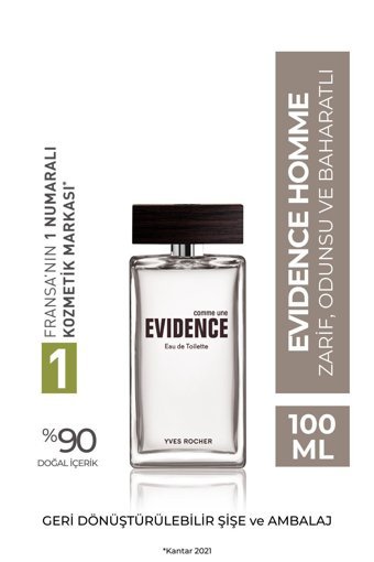 Yves Rocher Comme Une Evidence EDT Baharatlı Erkek Parfüm 100 ml