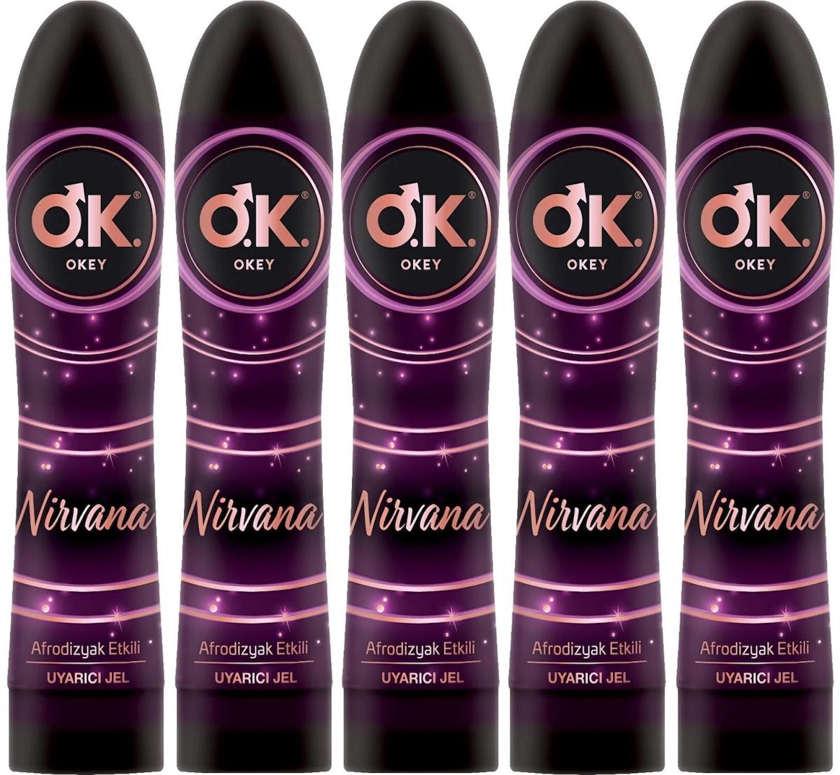 Okey Nirvana Su Bazlı Kayganlaştırıcı Jel 5x100 ml