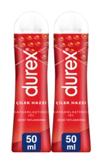 Durex Play Su Bazlı Çilekli Kayganlaştırıcı Jel 2x50 ml