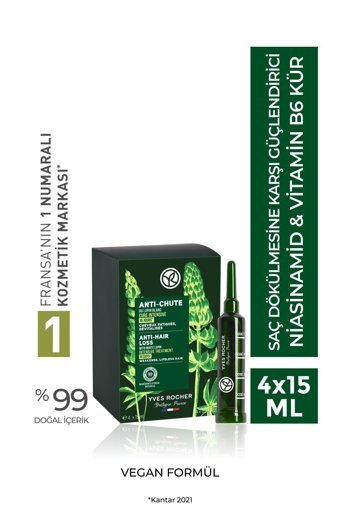 Yves Rocher Anti-Chute Dökülme Karşıtı Saç Serumu 4x15 ml
