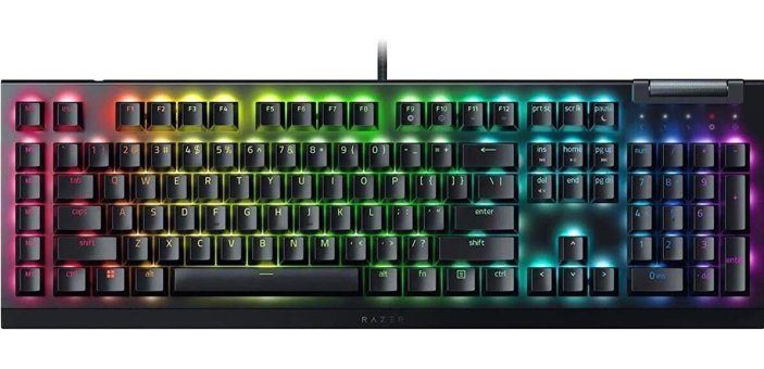 Razer BlackWidow V4 X RGB Green Switch Kablolu Siyah Mekanik Gaming Klavye