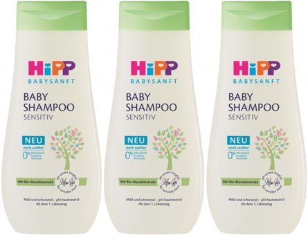 Hipp Babysanft Göz Yakmayan Hipoalerjenik Yenidoğan Hassas Ciltler İçin Badem Özlü Bebek Şampuanı 3x200 ml
