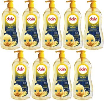 Dalin Rahat ve Mutlu Göz Yakmayan Hipoalerjenik Yenidoğan Hassas Ciltler İçin Vanilya Bebek Şampuanı 9x700 ml
